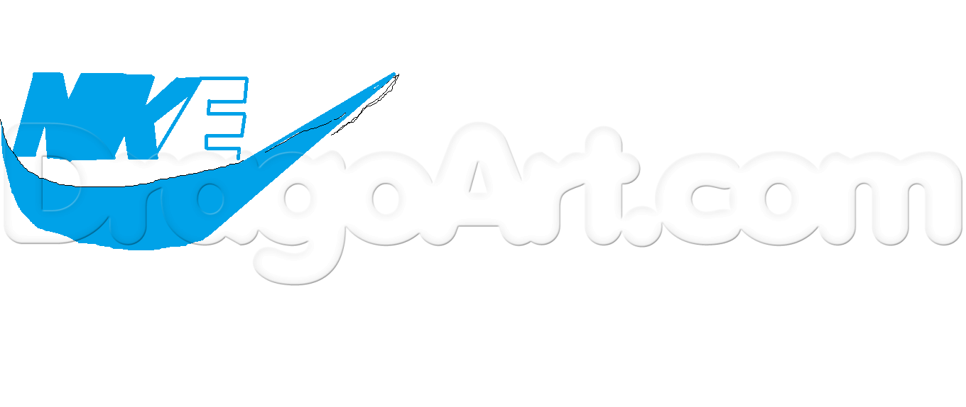 1360x574 How To Draw Nike Logo, Step
