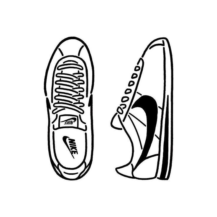 736x736 Be Unique! Sneakers Sketch, Nike Drawing, Sneaker Art