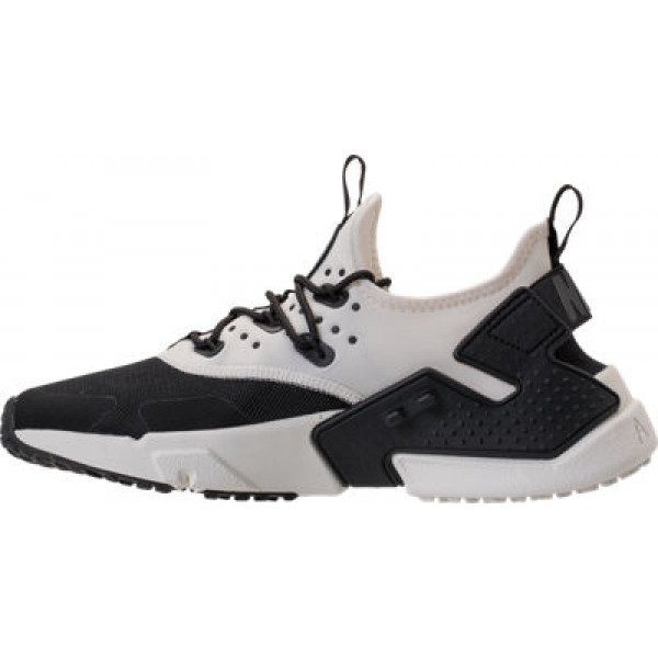 600x600 men's nike air huarache run drift casual shoes blacksailwhite