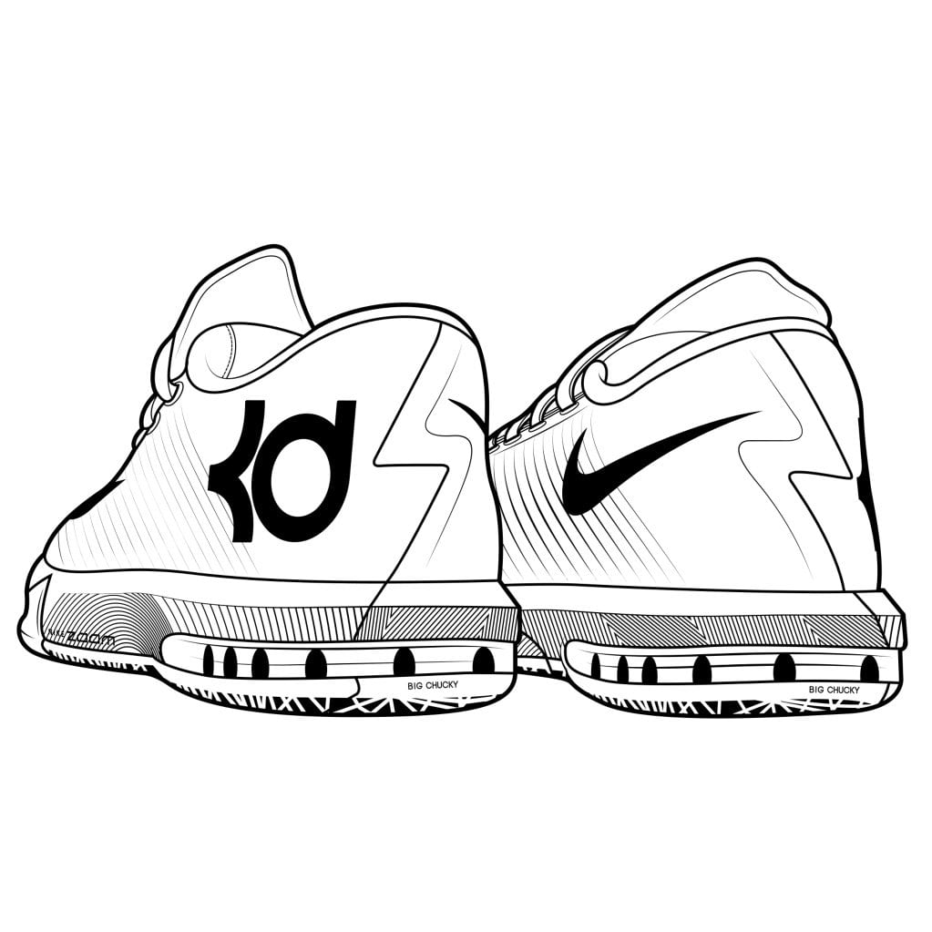 1023x1023 Nike Baseball Shoes Coloring Sheet At Yescoloring Yescoloring