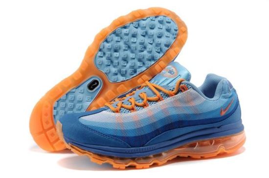 550x365 Top Experience Women Nike Air Max Running Shoes Blue Orange