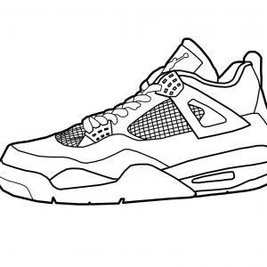 300x300 Lovely Air Jordan Shoes Coloring Pages