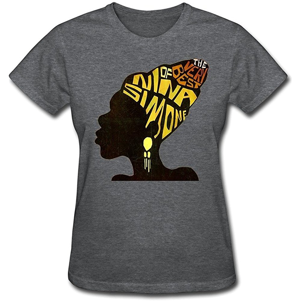 1000x1000 zhengmao women's nina simone drawing t shirt deepheather