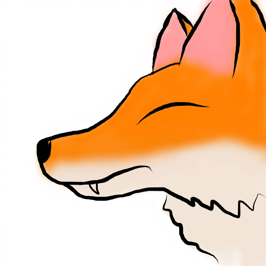 894x894 Fox Drawing