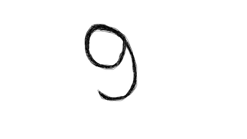 852x480 Handwritten Number