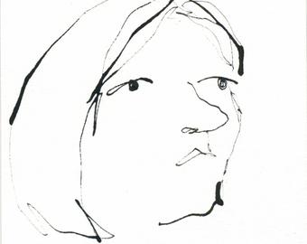 340x270 Ink Drawing Etsy