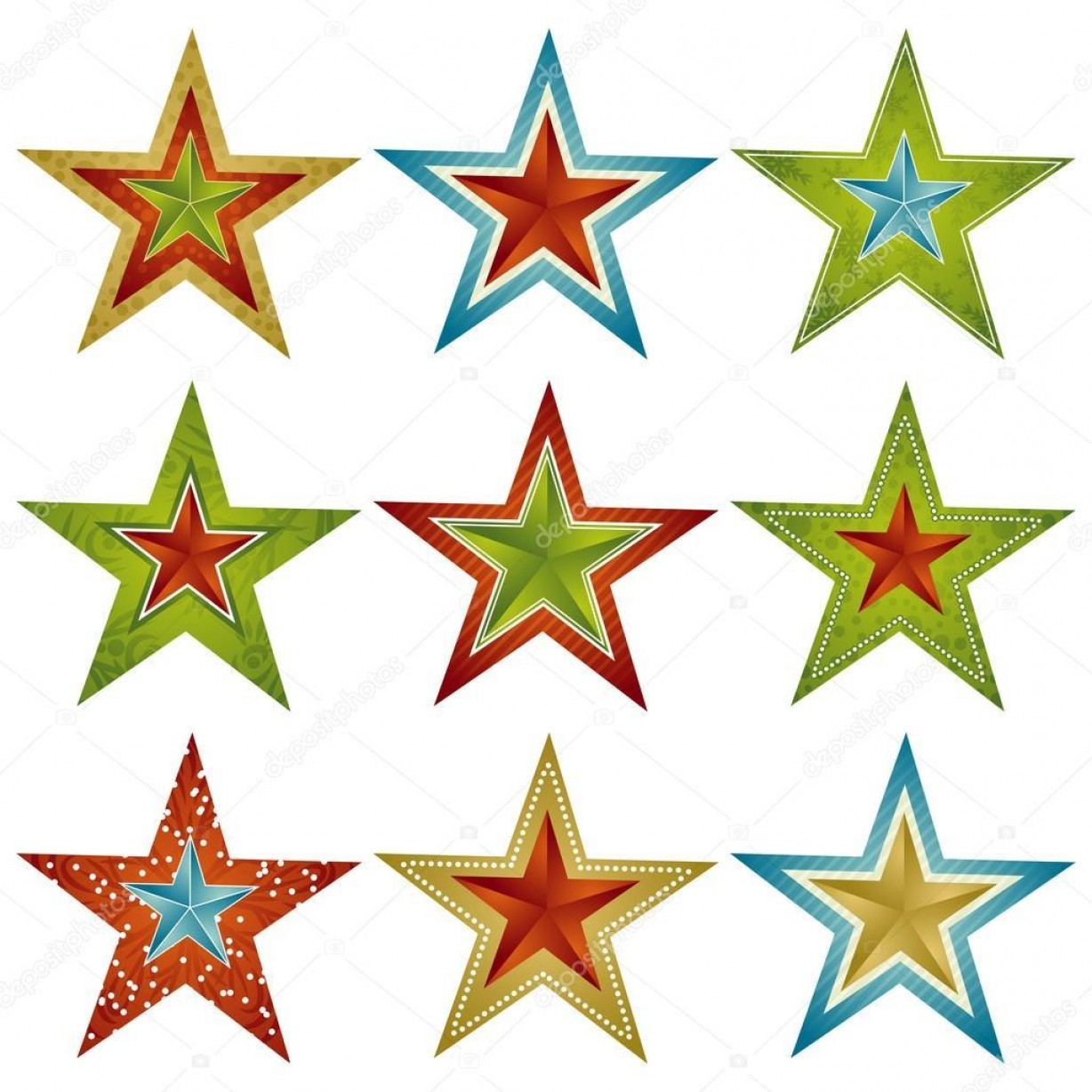 1228x1228 Top Stock Illustration Nine Christmas Star Vector Drawing Soidergi