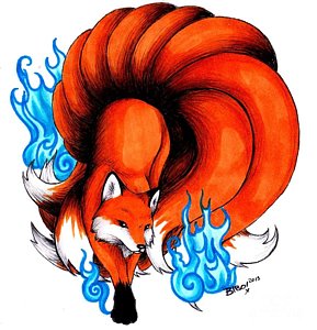 289x300 Nine Tailed Fox Art Fine Art America