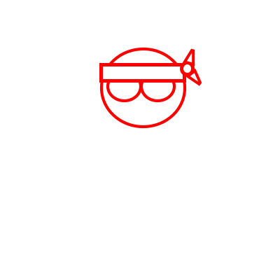 400x400 Drawing A Cartoon Ninja