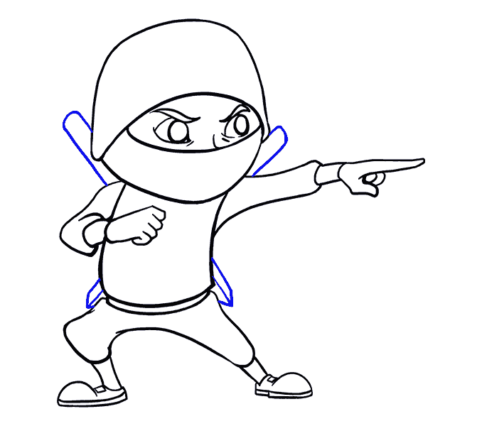 678x600 How To Draw A Cartoon Ninja In A Few Easy Steps Easy Drawing Guides