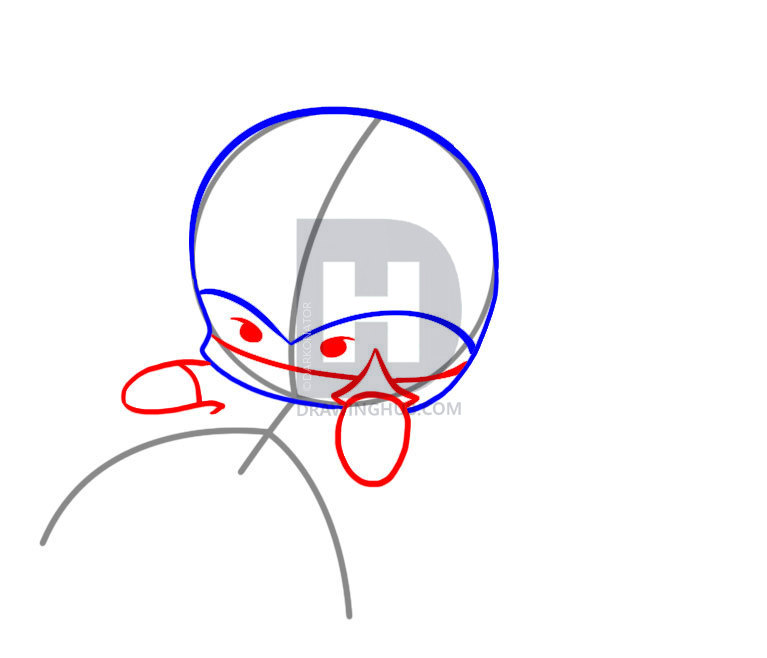 767x658 How To Draw A Chibi Ninja, Step