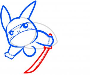 302x251 How To Draw Ninja Pikachu