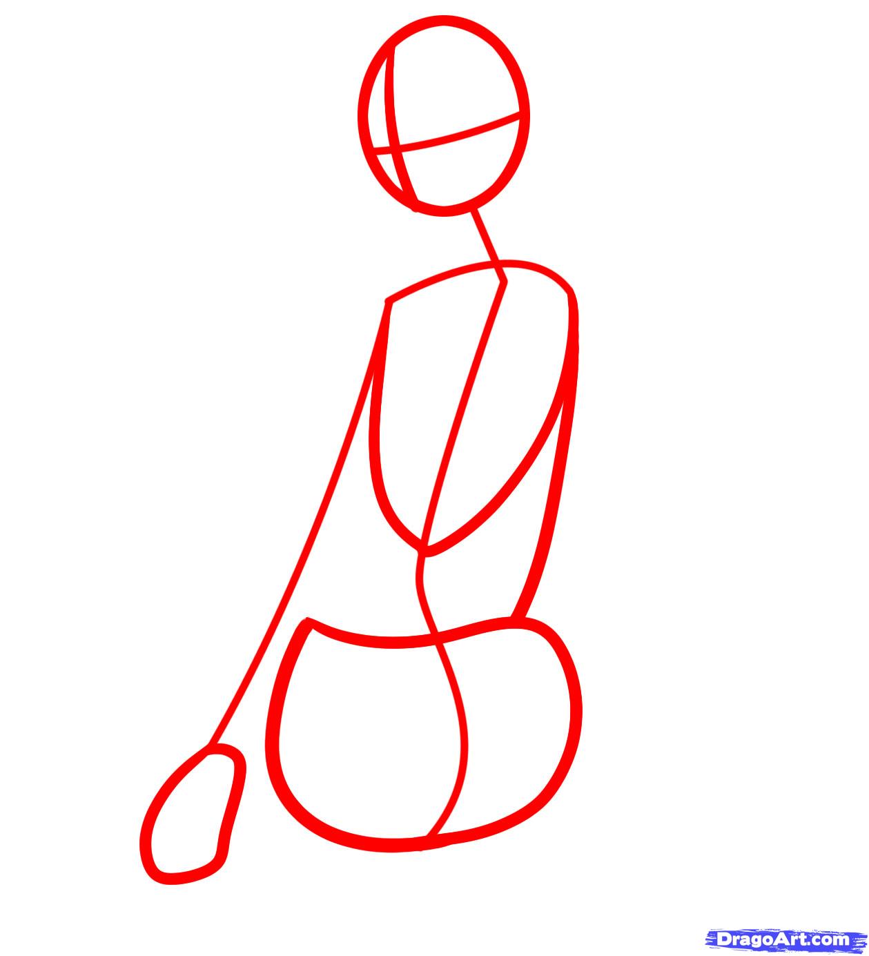 1259x1385 Draw A Female Ninja, Ninja Girl, Step