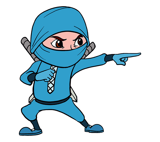 678x600 How To Draw A Cartoon Ninja In A Few Easy Steps Easy Drawing Guides