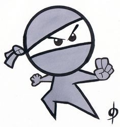 236x249 Image Result For Ninja Sketch Simple Cartoon Design Ninja Art
