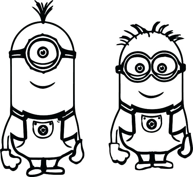 618x568 Minions Drawing Free Download
