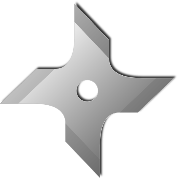 600x600 Ninja Star Clip Art