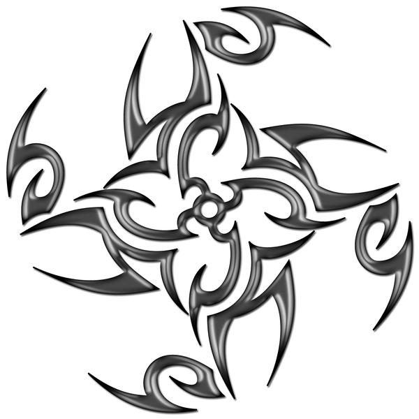 600x600 Tribal Ninja Star