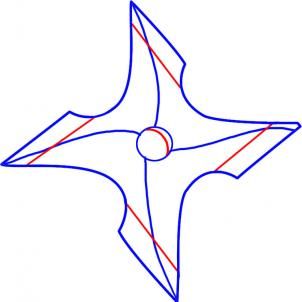 302x302 How To Draw A Ninja Star Step Anime Draw, Ninja