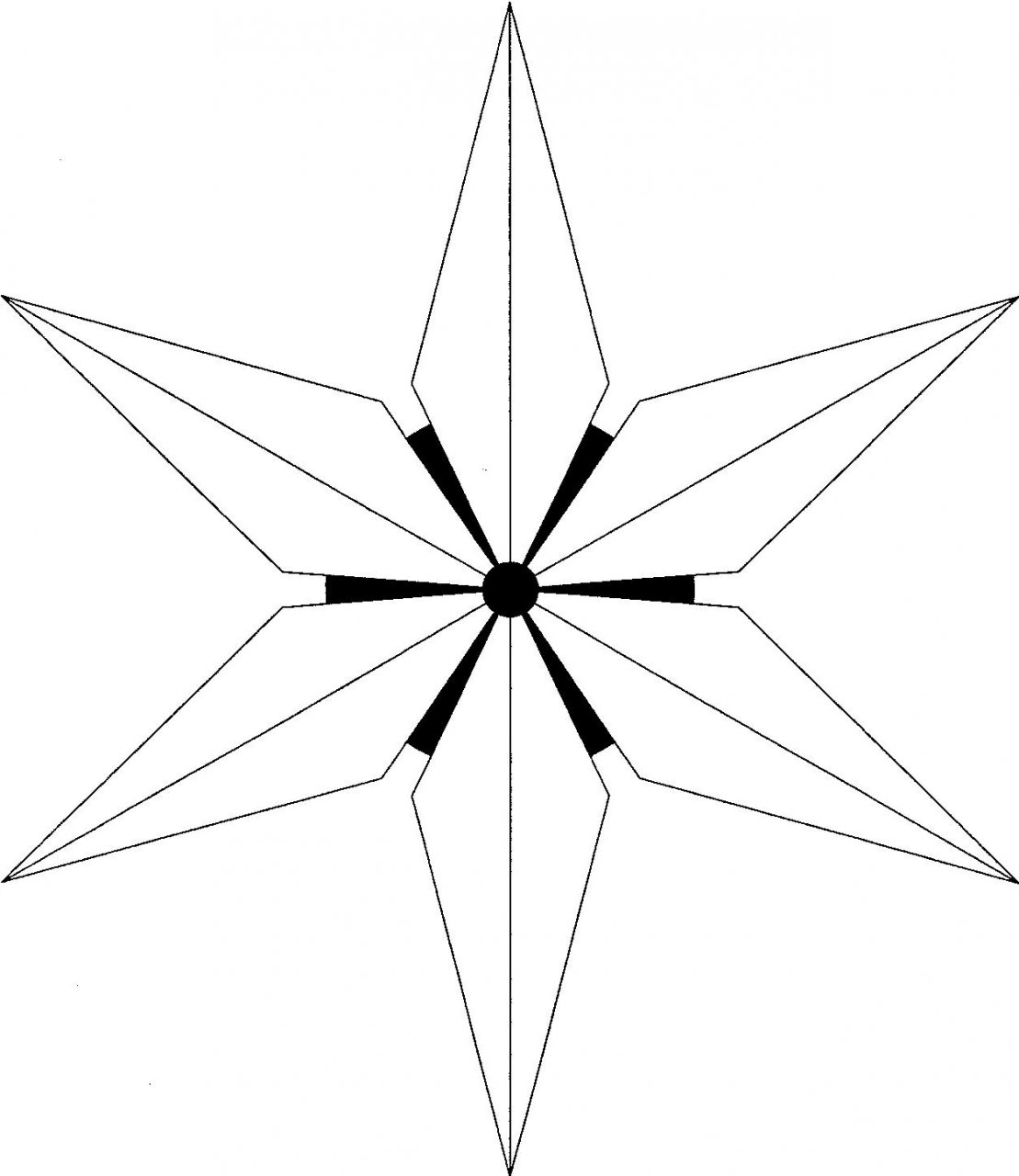 Ninja Star Drawing | Free download on ClipArtMag