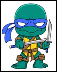 200x253 How To Draw Teenage Mutant Ninja Turtles Cartoon Characters