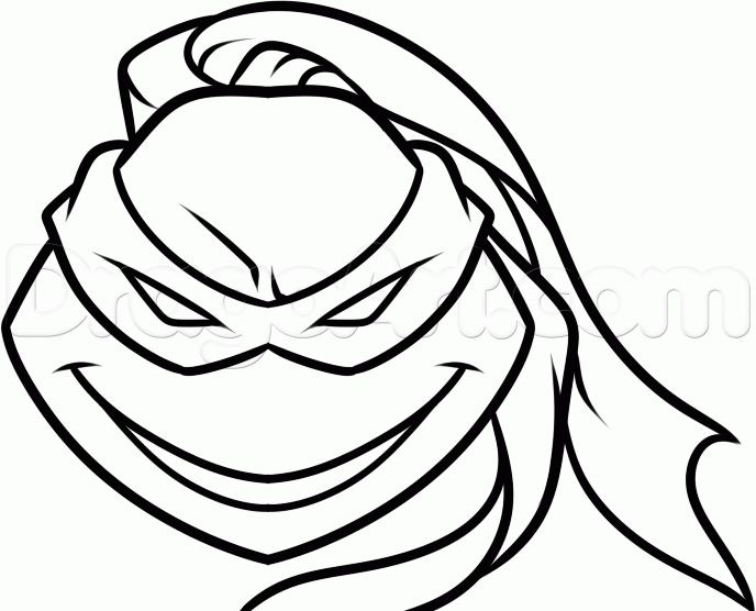 688x556 How To Draw Michelangelo Ninja Turtle Face