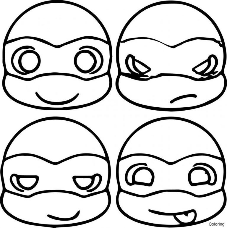 768x771 Ninja Turtle Face Drawing At Getdrawings Free For Personal Use