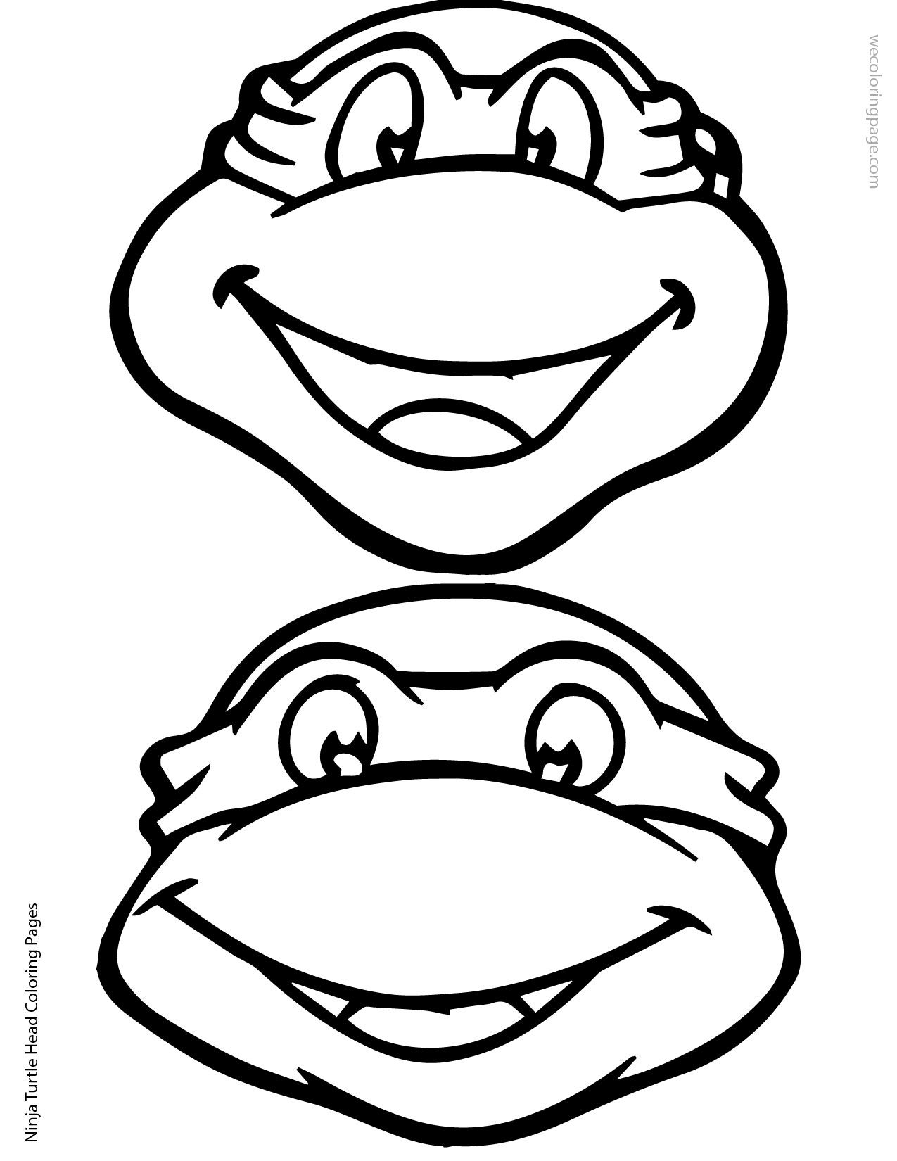 1275x1650 Ninja Turtle Head Coloring