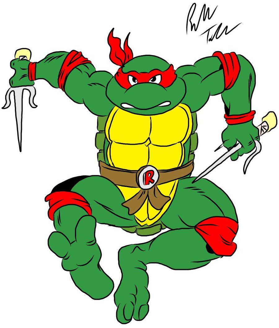 900x1055 Images Of Ninja Turtles Raphael Drawings