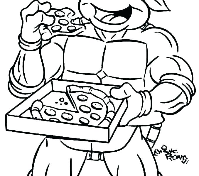 678x600 Ninja Turtles Coloring Pages To Print Free