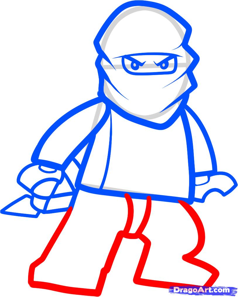 813x1013 how to draw zane, ninjago, step