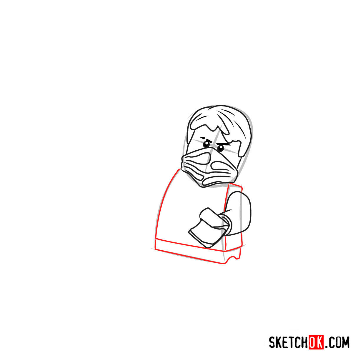 1200x1200 How To Draw Jay From Lego Ninjago