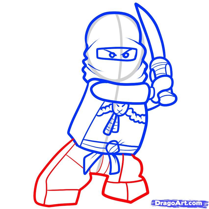 852x852 How To Draw K Kai Ninjago For The Little Mr T Cartoon