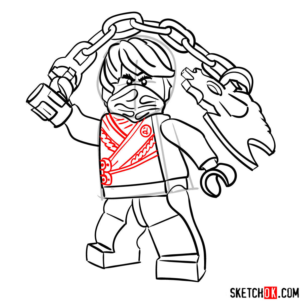 1200x1200 How To Draw Cole From Ninjago