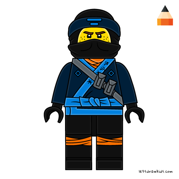 600x600 Learn How To Draw Lego Jay Walker Step