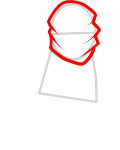 242x302 how to draw zane, ninjago, step