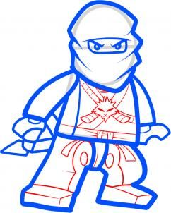 242x302 How To Draw Zane, Ninjago Step Step