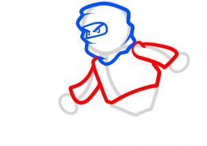 302x214 Drawing Printout How To Draw Jay, Ninjago