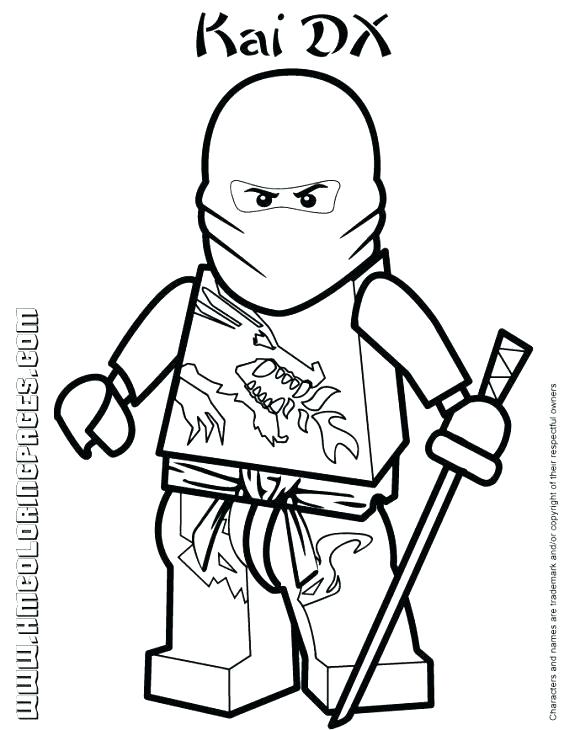 564x730 Ninjago Coloring Pages Kai Coloring Pages Ninja Sheets Kid Drawing