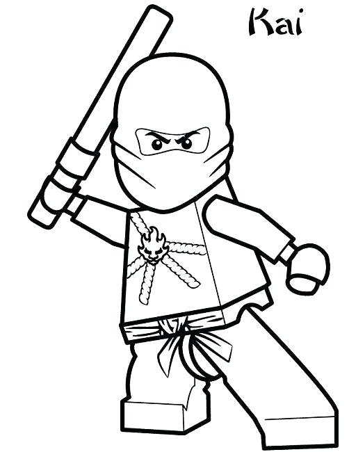 502x650 Coloring Pages Lego Ninja