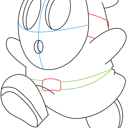 450x448 How To Draw Shy Guy From Nintendo's Super Mario In Instructional