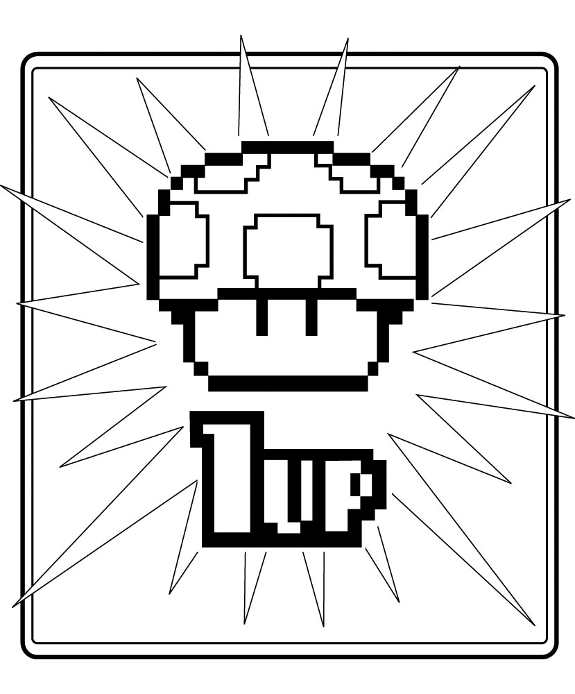 829x1000 Nintendo Coloring Pages