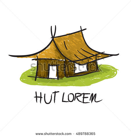 450x470 Country Provider Hut Clipart