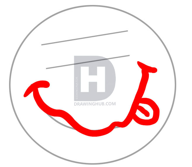 657x571 how to draw nirvana smiley face, step