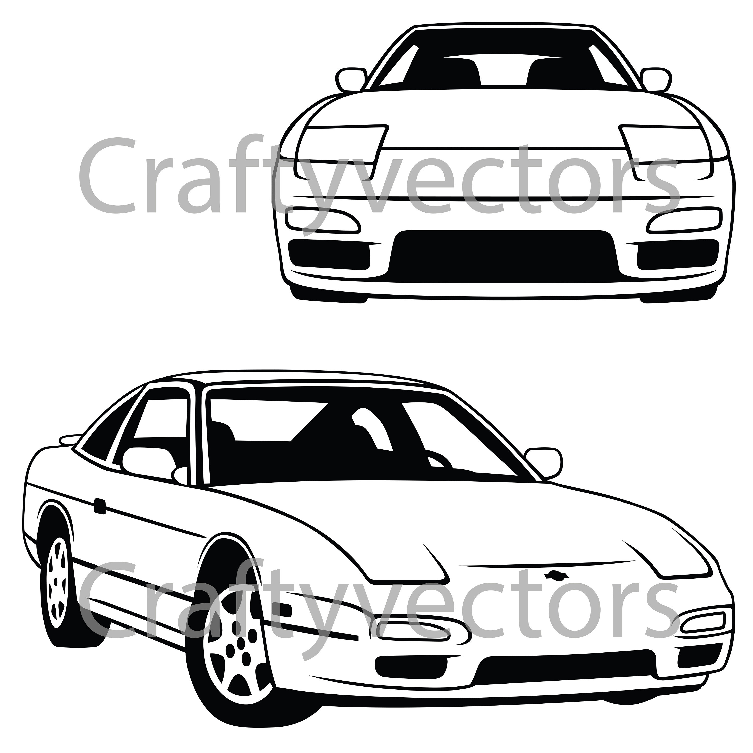 3000x3000 Nissan Sx Vector Etsy