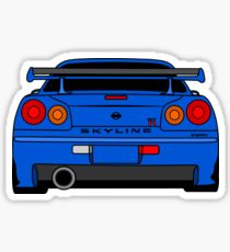 210x230 Nissan Skyline Gtr Drawing Stickers Redbubble