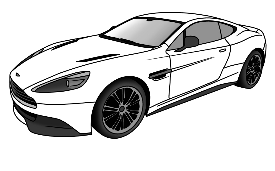 900x560 Sports Car Let's Draw