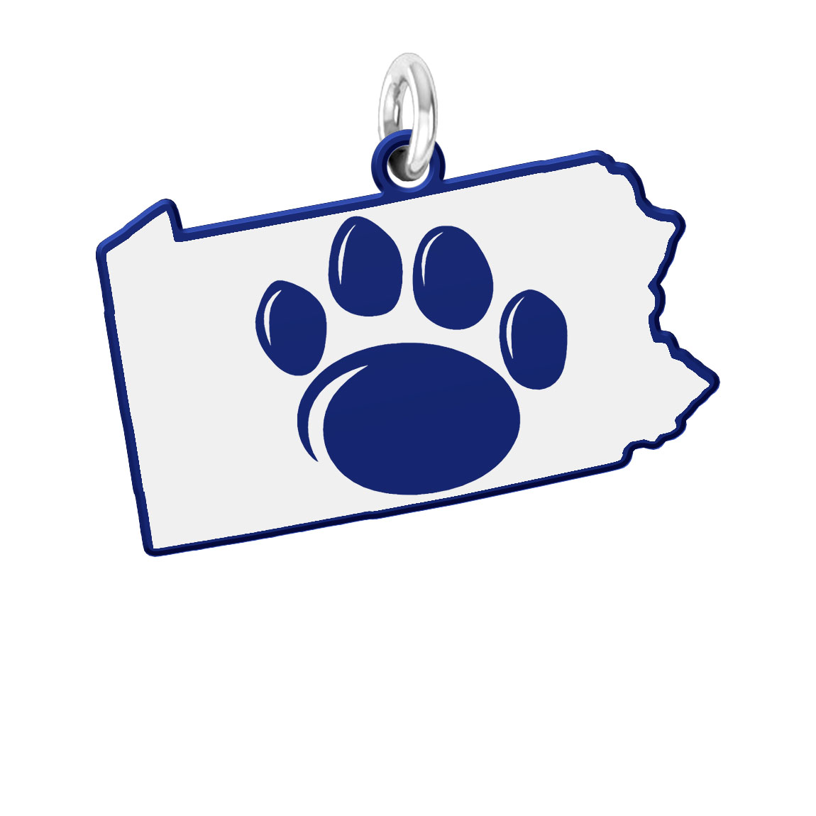 1150x1150 pennsylvania state nittany lions logo charm in the color state cut out