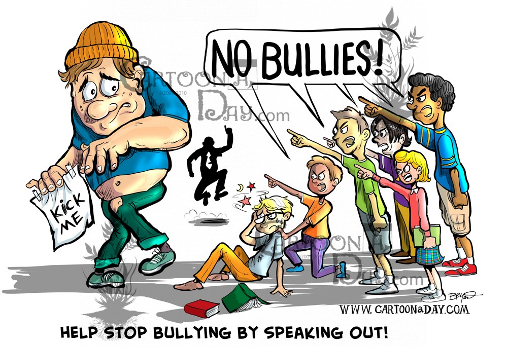 999x685 Stop Bullying Cartoon Speak Up Cartoon