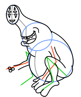 260x309 How To Draw No Face From Spirited Away